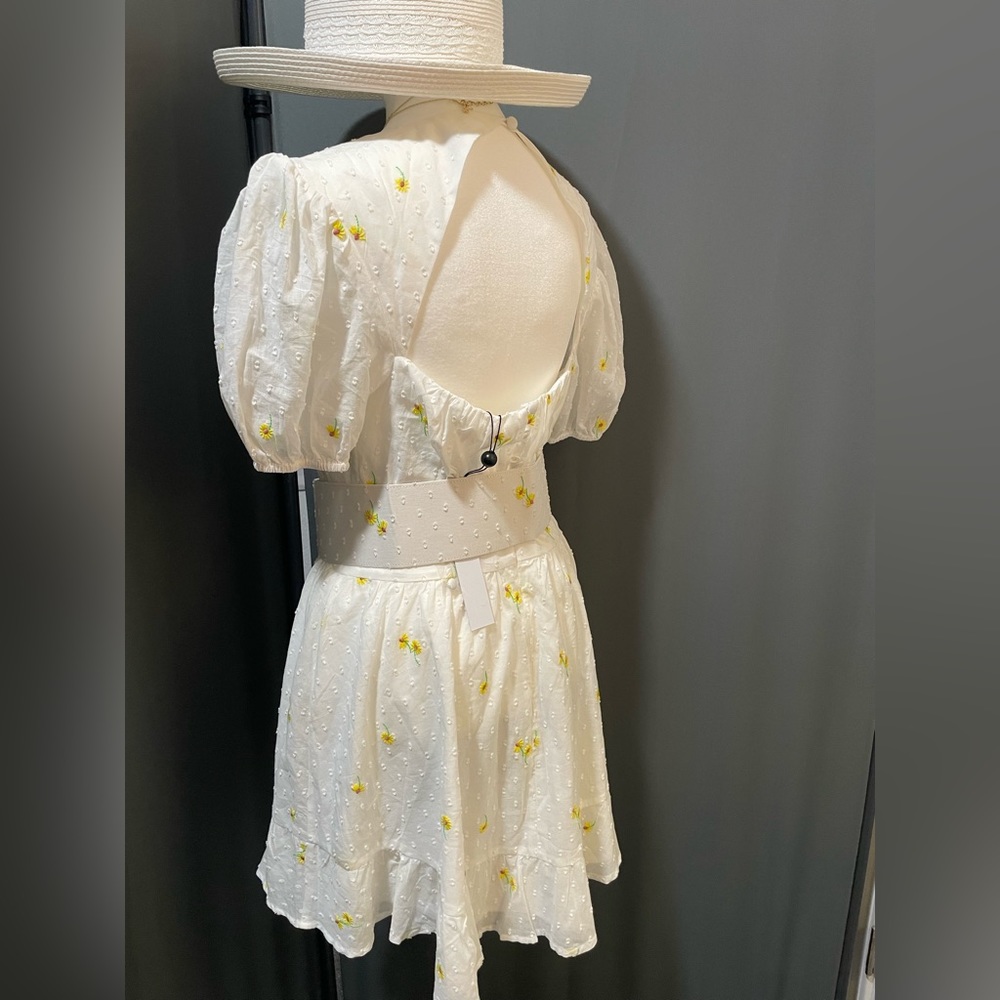 NWT For Love & Lemons Abby Embroidered Dress